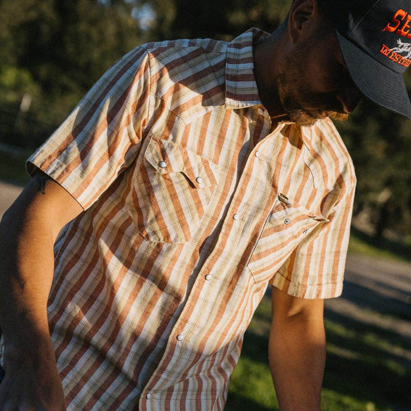 Seager Sawtoof Shirt - White Wash Plaid