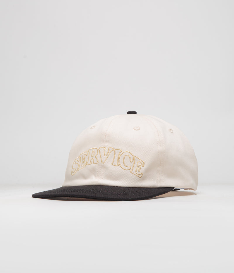 Service Works Arch Logo Cap in Off White and Black