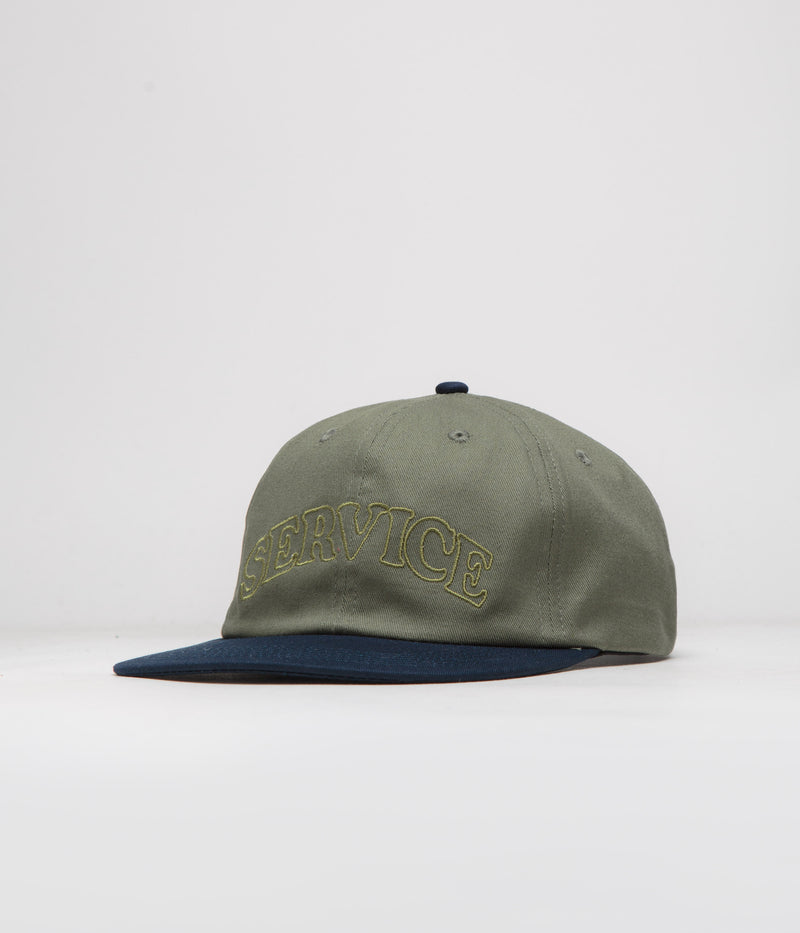 Service Works Arch Logo Cap in Olive and Navy