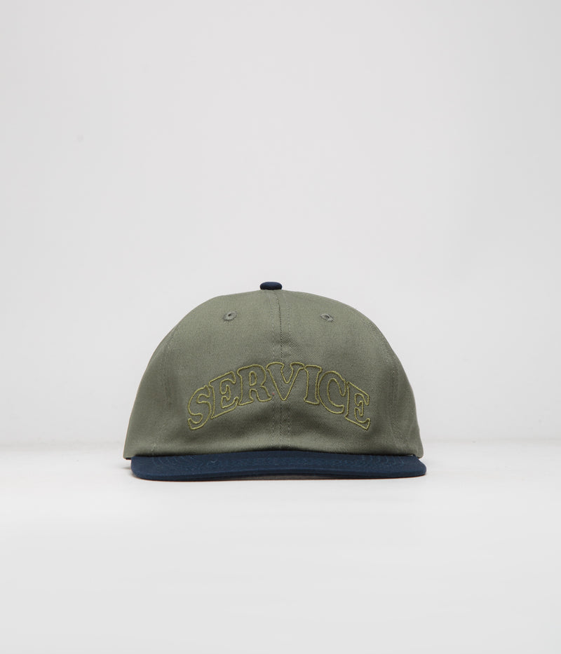 Service Works Arch Logo Cap in Olive and Navy