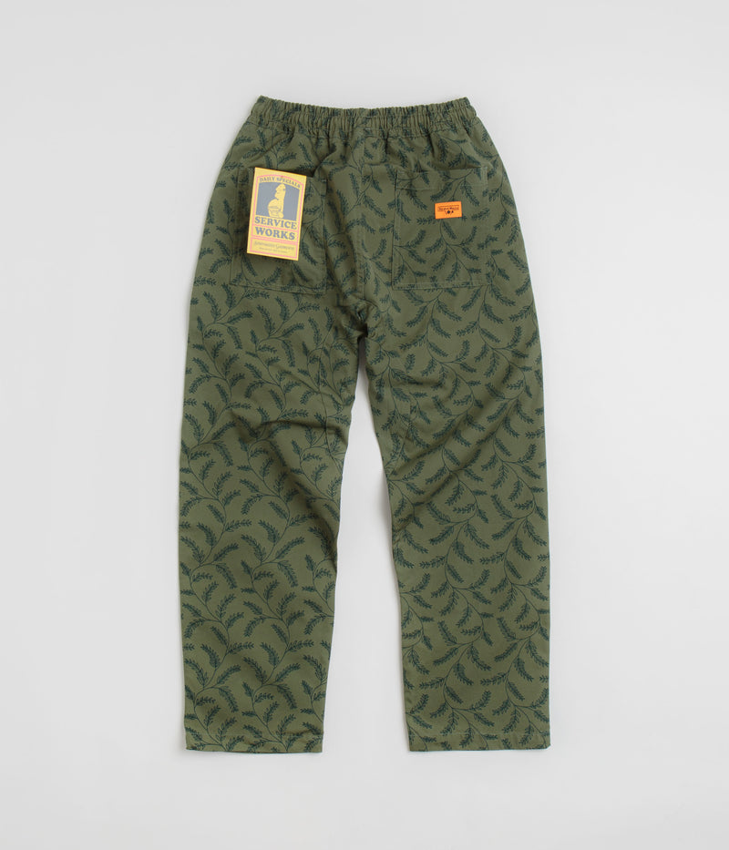 Service Works Branch Twill Chef Pants in Olive