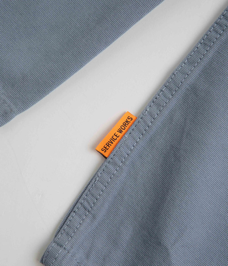 Service Works Canvas Script Popover Shirt in Harbour