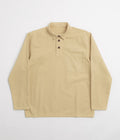 Service Works Canvas Script Popover Shirt in Pale Khaki