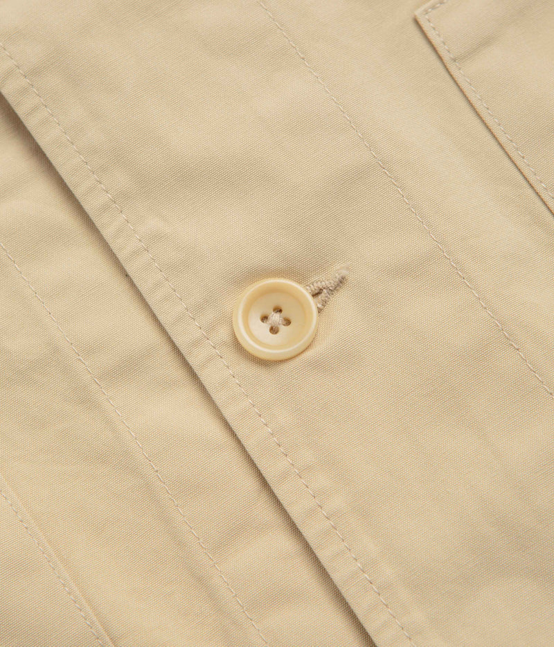 Service Works Fine Twill Waiters Jacket in Pale Khaki
