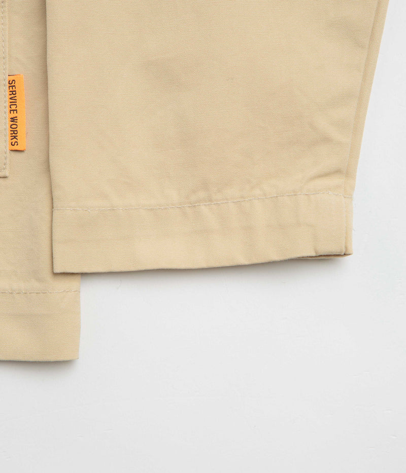 Service Works Fine Twill Waiters Jacket in Pale Khaki
