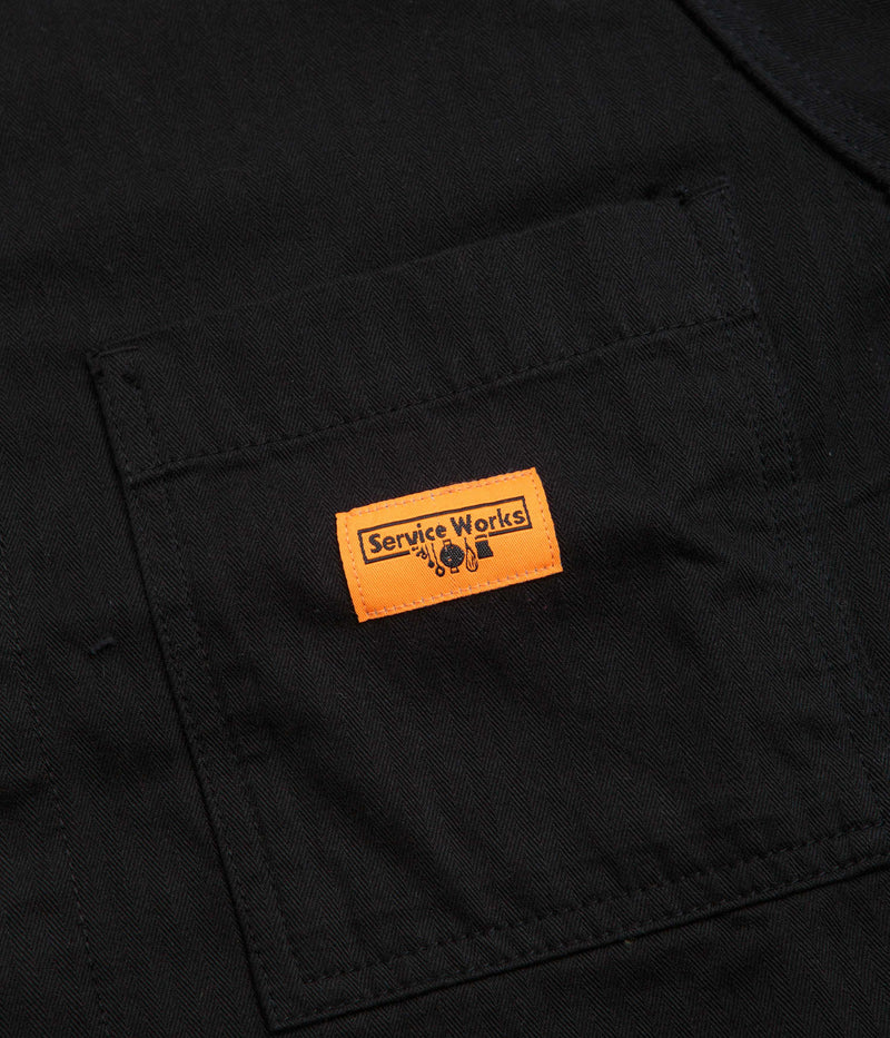 Service Works Herringbone FOH Jacket in Black