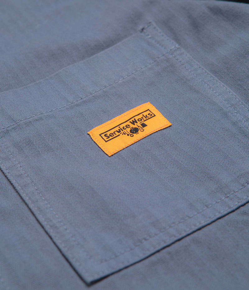 Service Works Herringbone FOH Jacket in Harbour