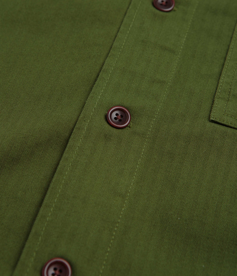 Service Works Herringbone FOH Jacket in Pesto