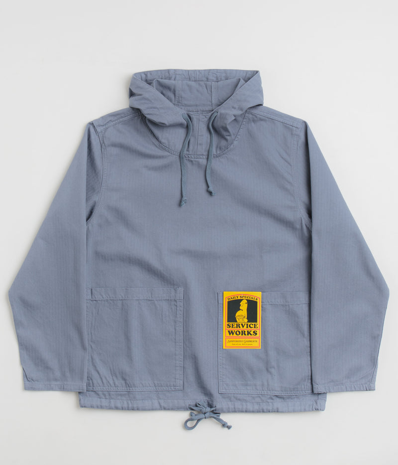 Service Works Herringbone Market Smock Jacket in Harbour