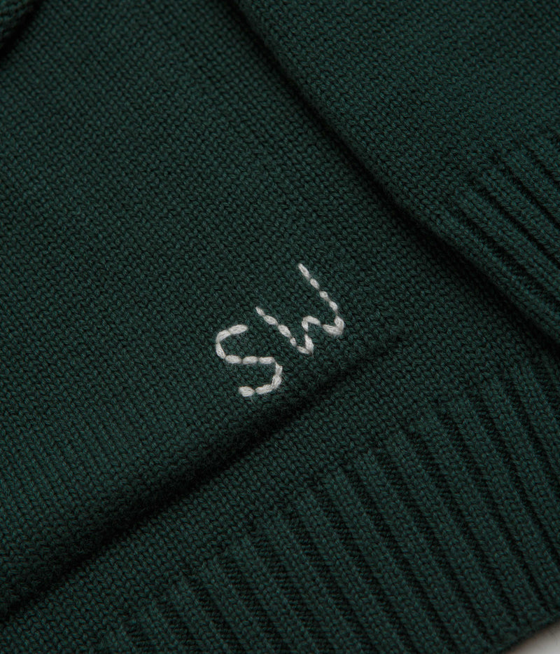 Service Works Mock Smock Sweatshirt in Forest