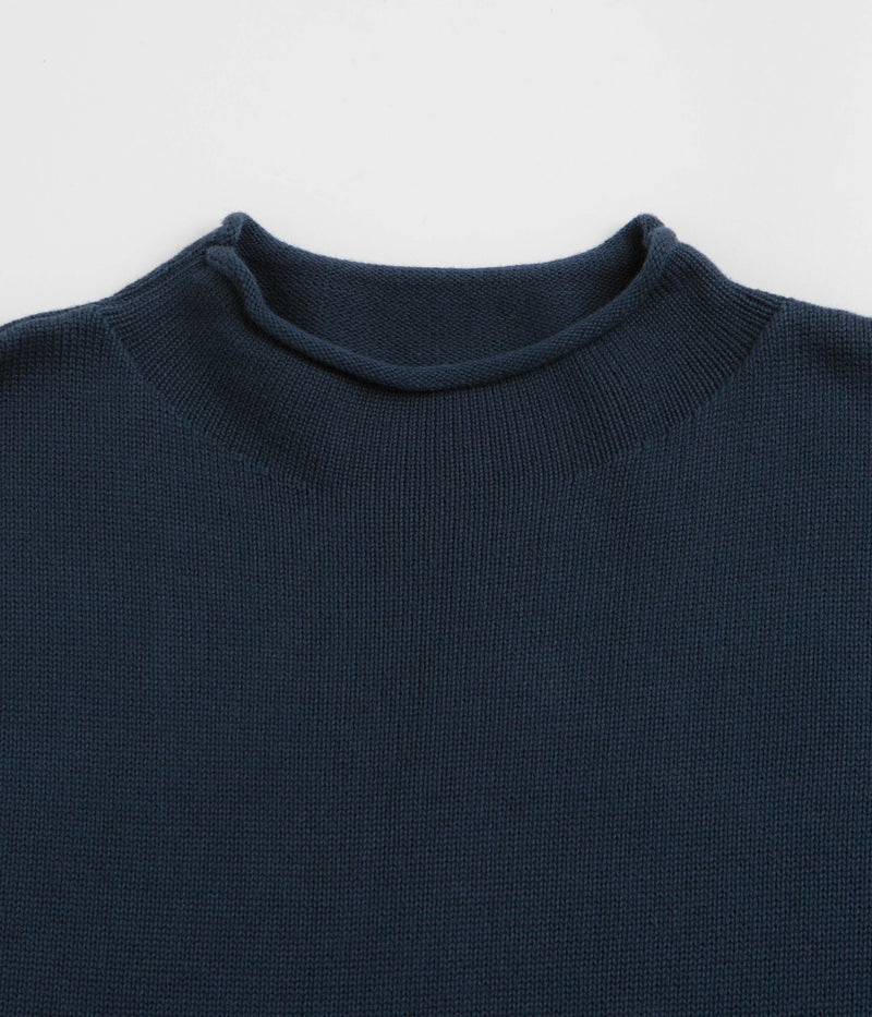Service Works Mock Smock Sweatshirt in Navy