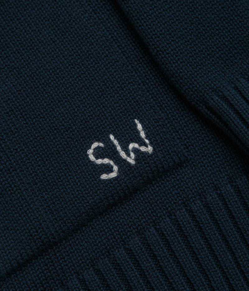 Service Works Mock Smock Sweatshirt in Navy