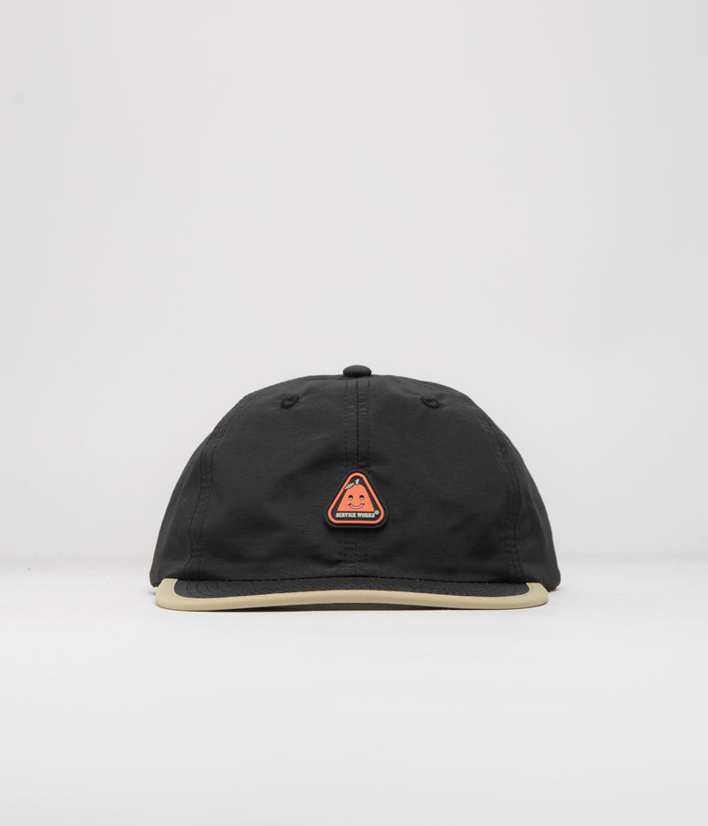 Service Works Nylon Sticker Cap in Black