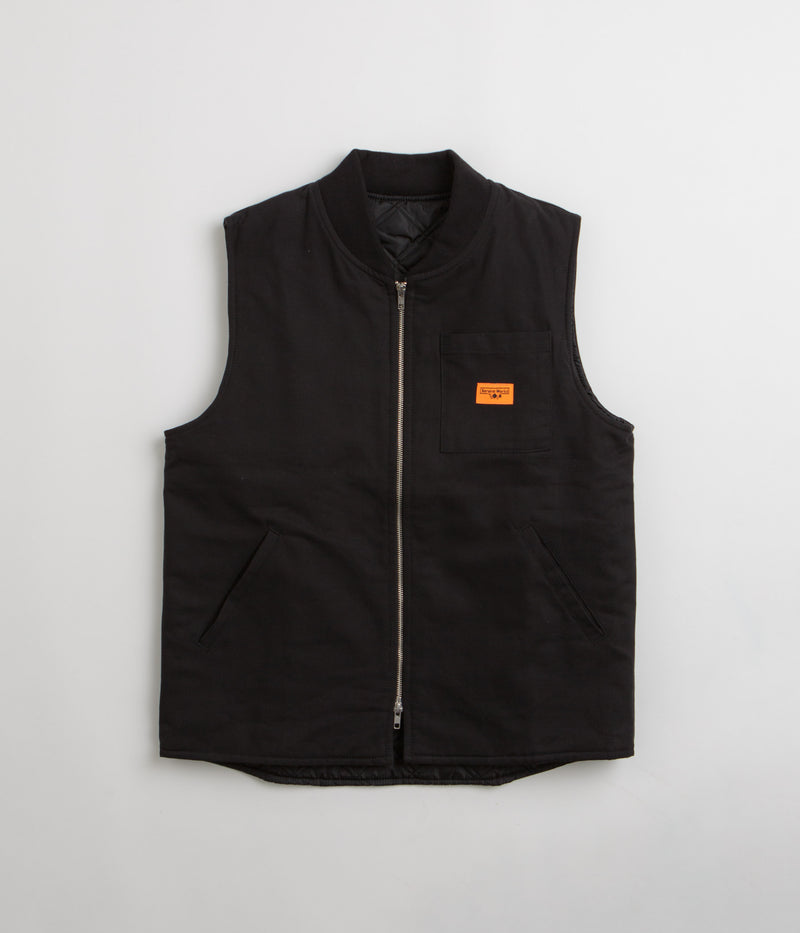 Service Works Padded Work Vest Jacket in Black