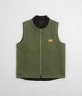 Service Works Padded Work Vest Jacket in Olive