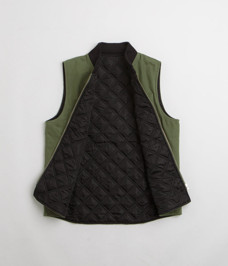 Service Works Padded Work Vest Jacket in Olive