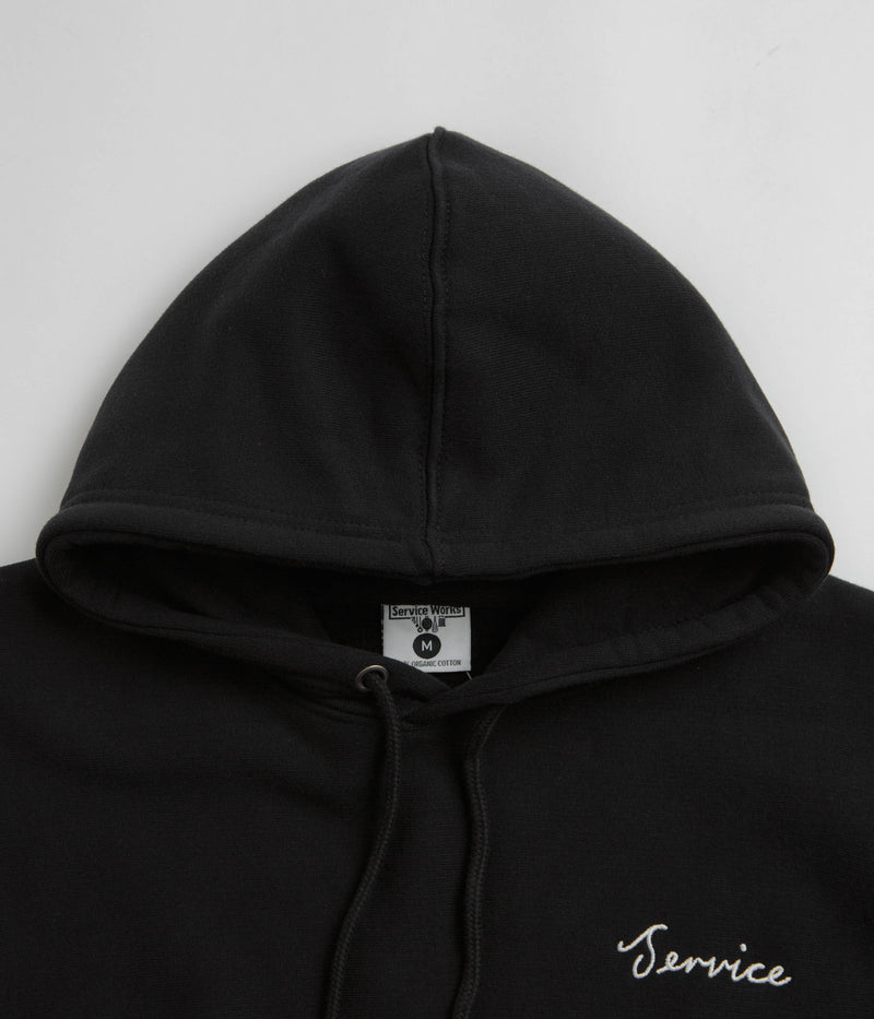 Service Works Script Logo Hoodie in Black