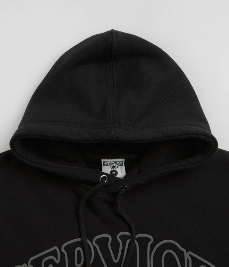 Service Works Service Arch Logo Hoodie in Black