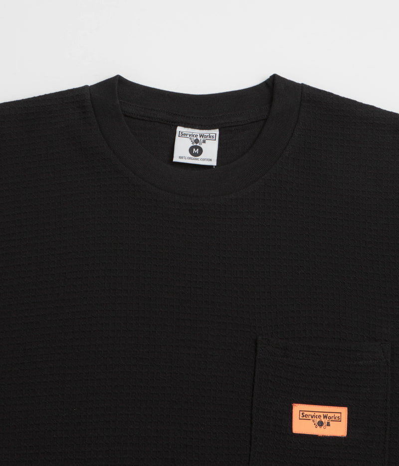 Service Works Waffle Pocket T-Shirt in Black