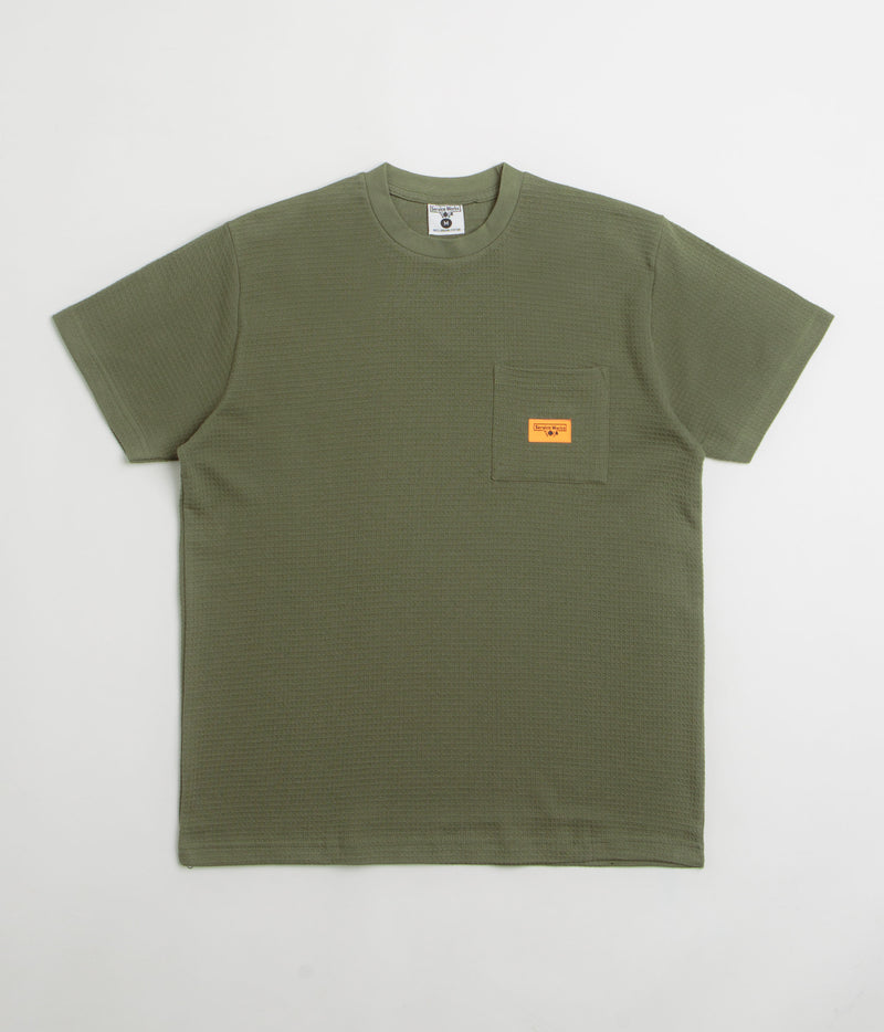 Service Works Waffle Pocket T-Shirt in Olive