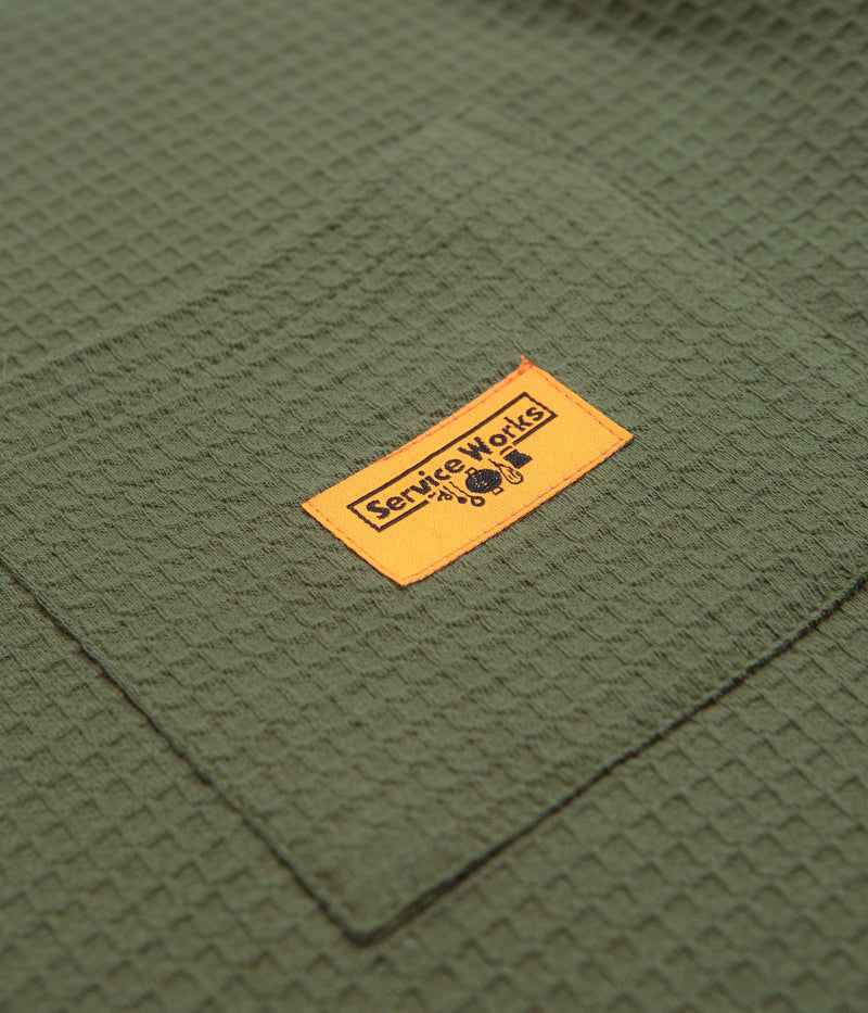 Service Works Waffle Pocket T-Shirt in Olive