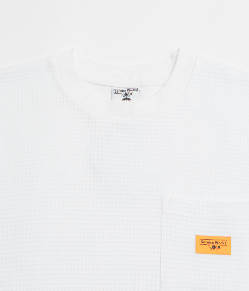 Service Works Waffle Pocket T-Shirt in White