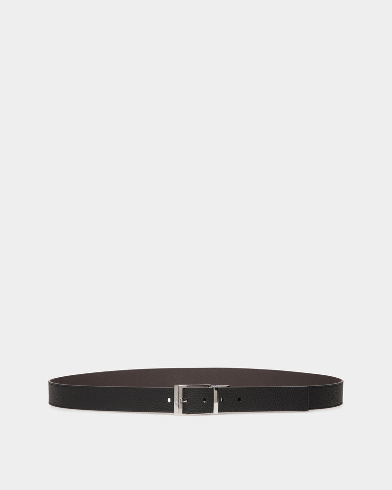 Shiffie 35mm Reversible And Adjustable Belt In Black And Brown Leather