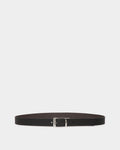 Shiffie 35mm Reversible And Adjustable Belt In Black And Brown Leather