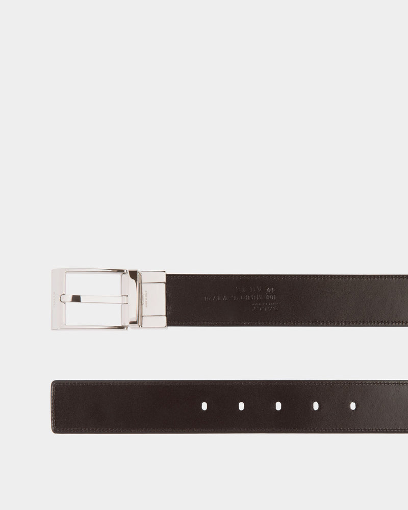 Shiffie 35mm Reversible And Adjustable Belt in Black And Brown Leather