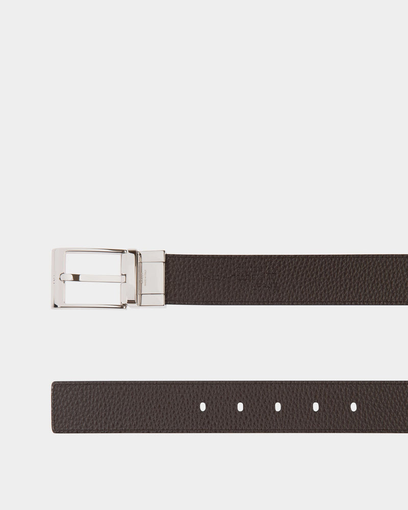 Shiffie 35mm Reversible And Adjustable Belt In Black And Brown Leather