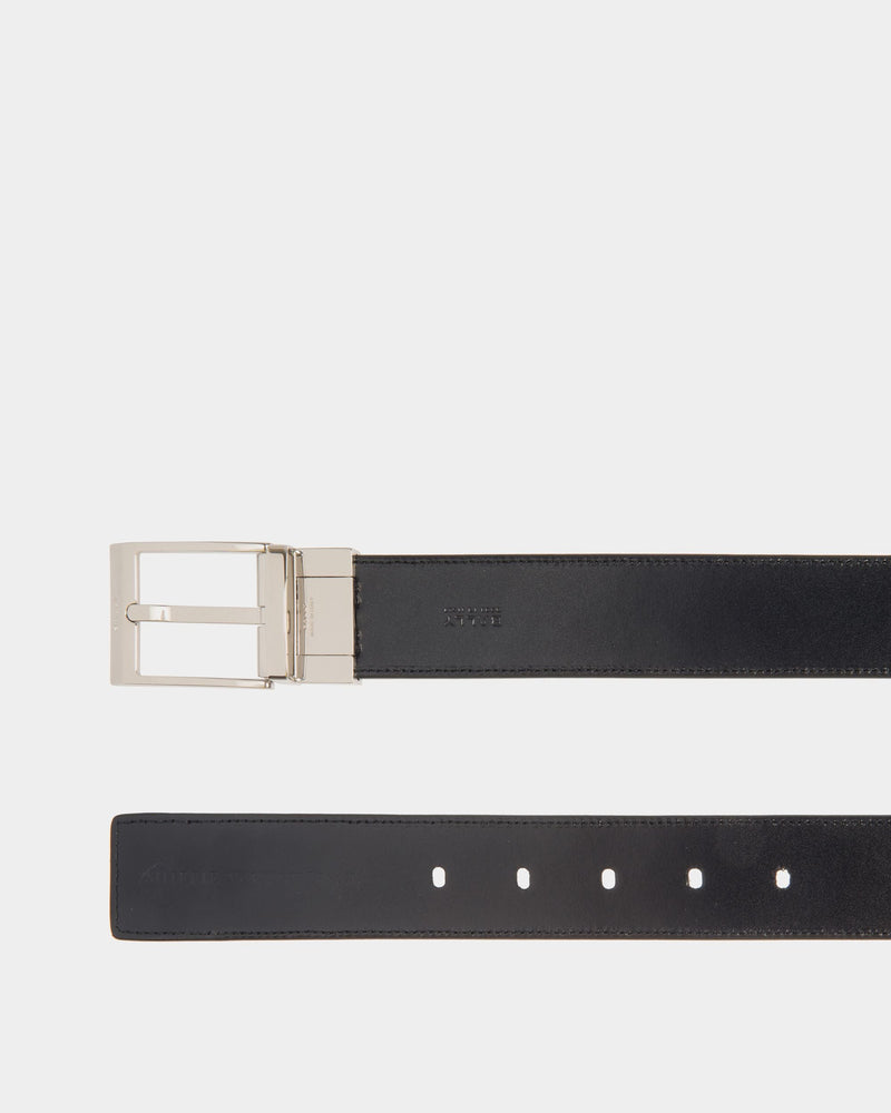 Shiffie 35mm Reversible And Adjustable Belt in Black And Navy Blue Leather