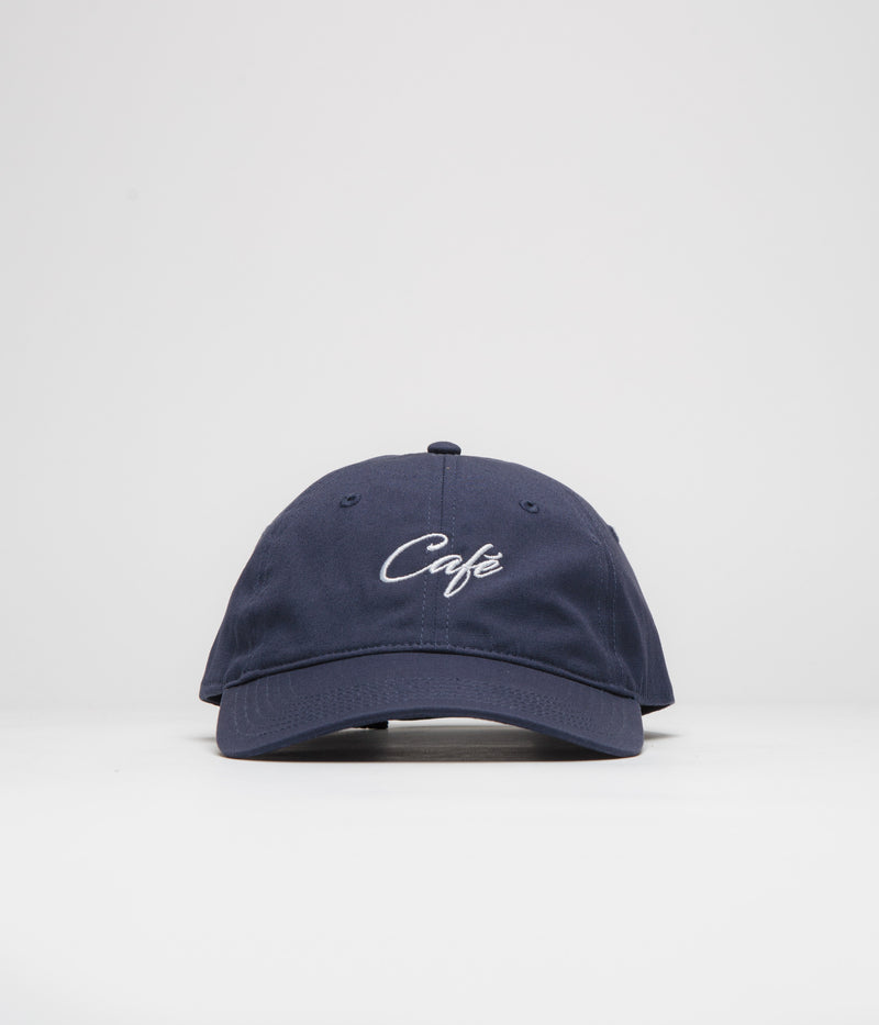 Skateboard Cafe Script Logo Cap in Navy
