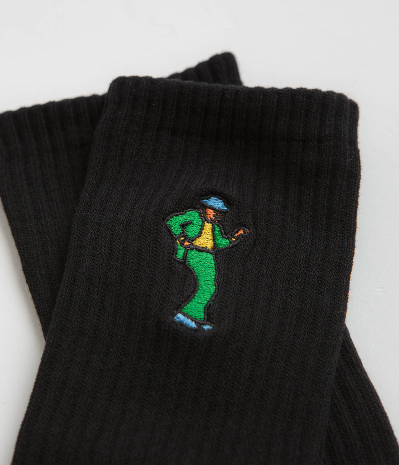 Skateboard Cafe Swing Socks in Black