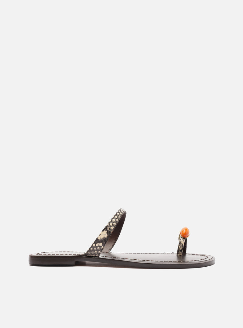 Sophie Leather Sandal Flats U/26