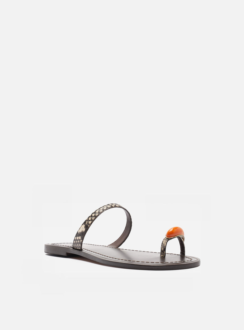 Sophie Leather Sandal Flats U/26