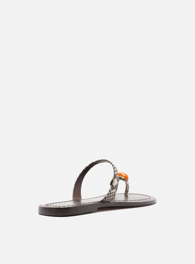 Sophie Leather Sandal Flats U/26