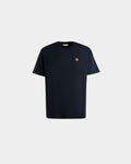 T-Shirt With a Bally Crest Logo In Navy Blue Cotton