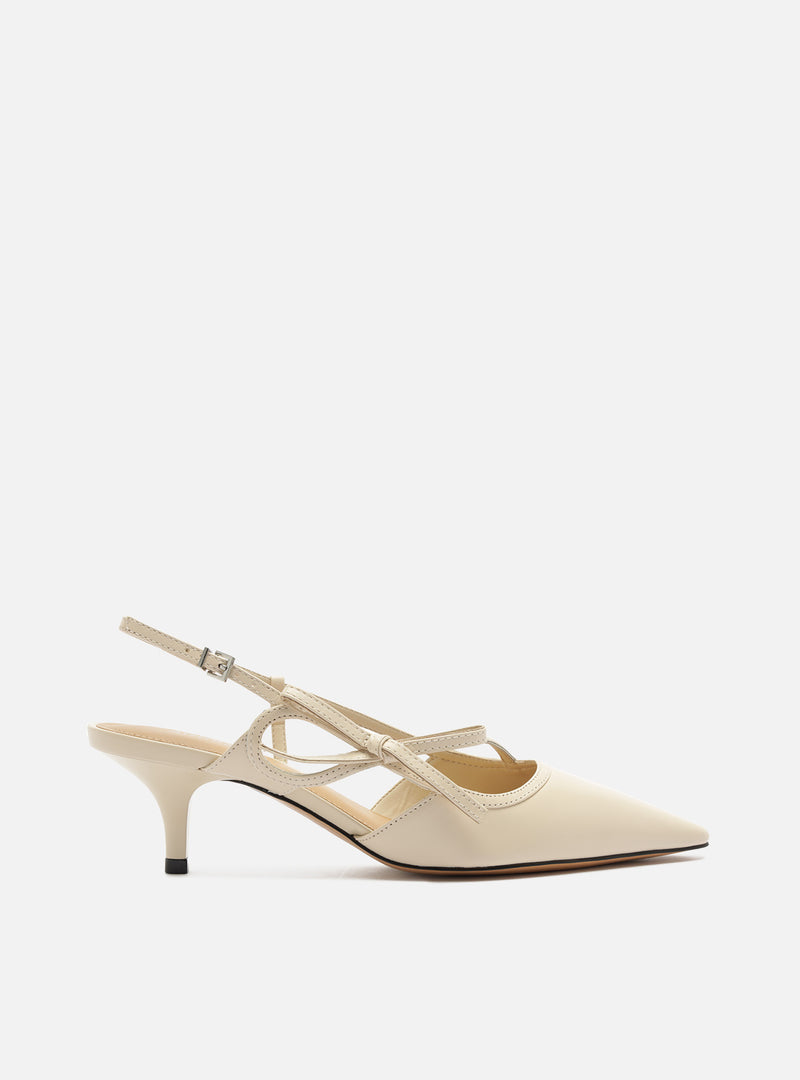 Tessa Mid Stiletto Leather Pump Pumps S/26