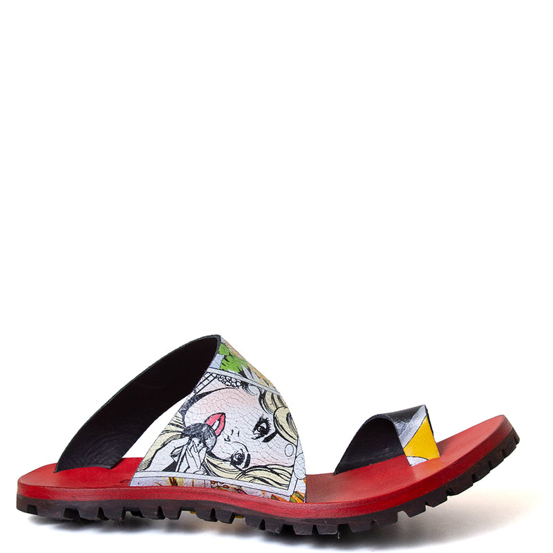 Thong-V Women's Leather Sandal
