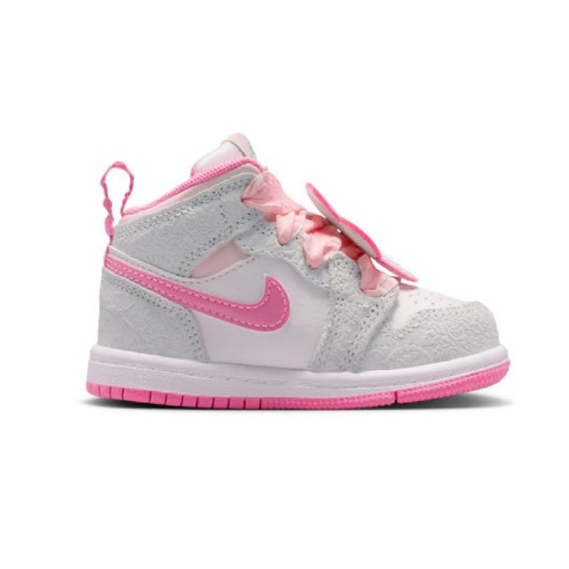 Toddler's Jordan 1 Mid SE "Spring Flowers" Vt Gr/Pk Gw-Pl Pk (II0590 001)