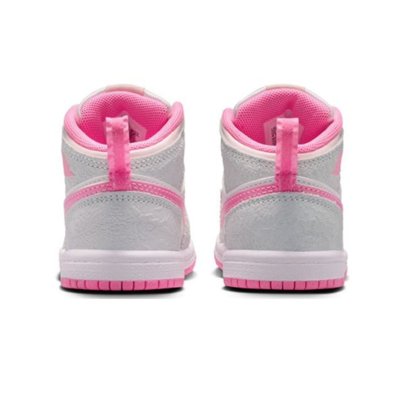 Toddler's Jordan 1 Mid SE "Spring Flowers" Vt Gr/Pk Gw-Pl Pk (II0590 001)