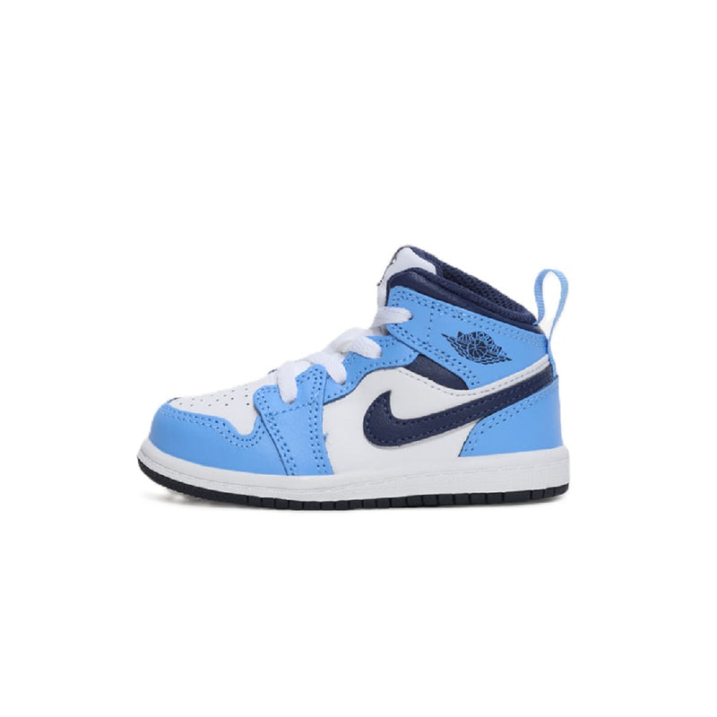 Toddler's Jordan 1 Mid University Blue/Midnight Navy (DQ8425 405)