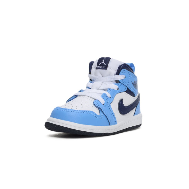 Toddler's Jordan 1 Mid University Blue/Midnight Navy (DQ8425 405)