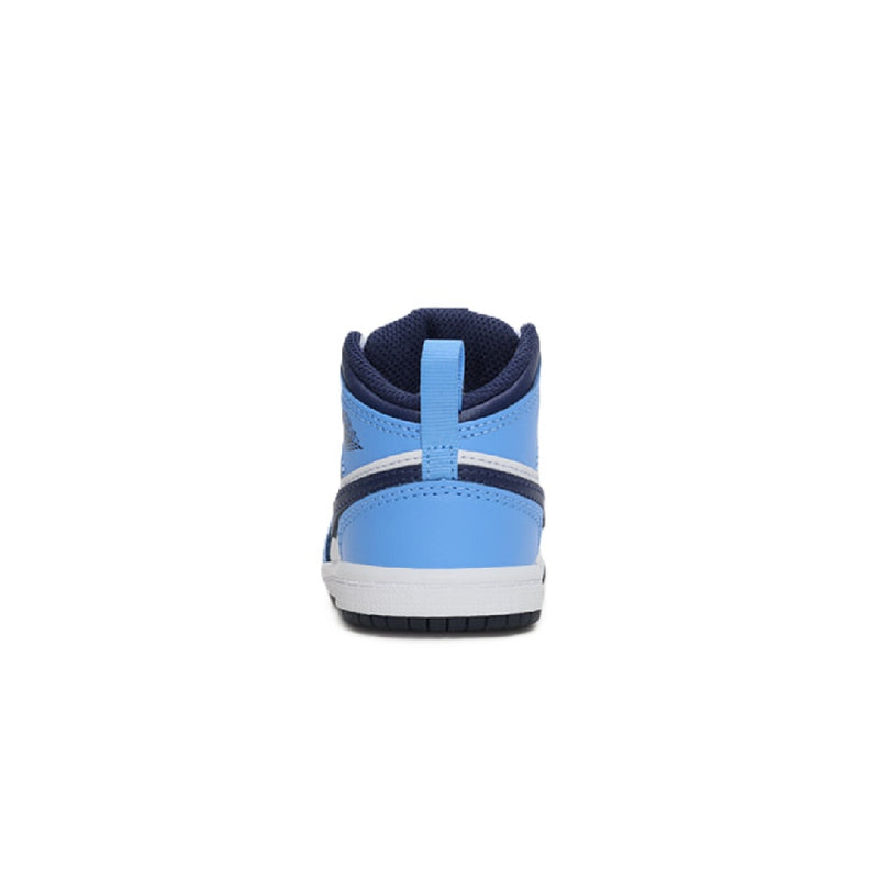 Toddler's Jordan 1 Mid University Blue/Midnight Navy (DQ8425 405)