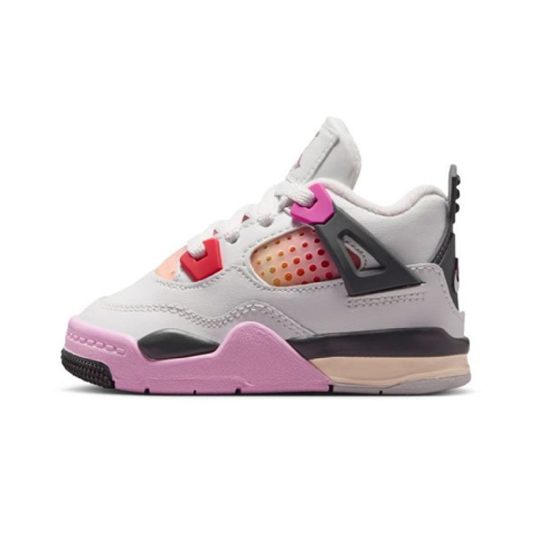 Toddler's Jordan 4 Retro "Comic" Off Wt/Fire Pink-Anthracite (IO2364 100)