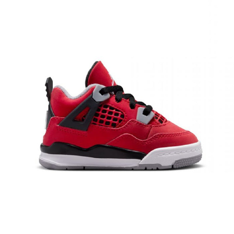 Toddler's Jordan 4 Retro "Toro Bravo" Fire Red/White-Black (HV4382 600)