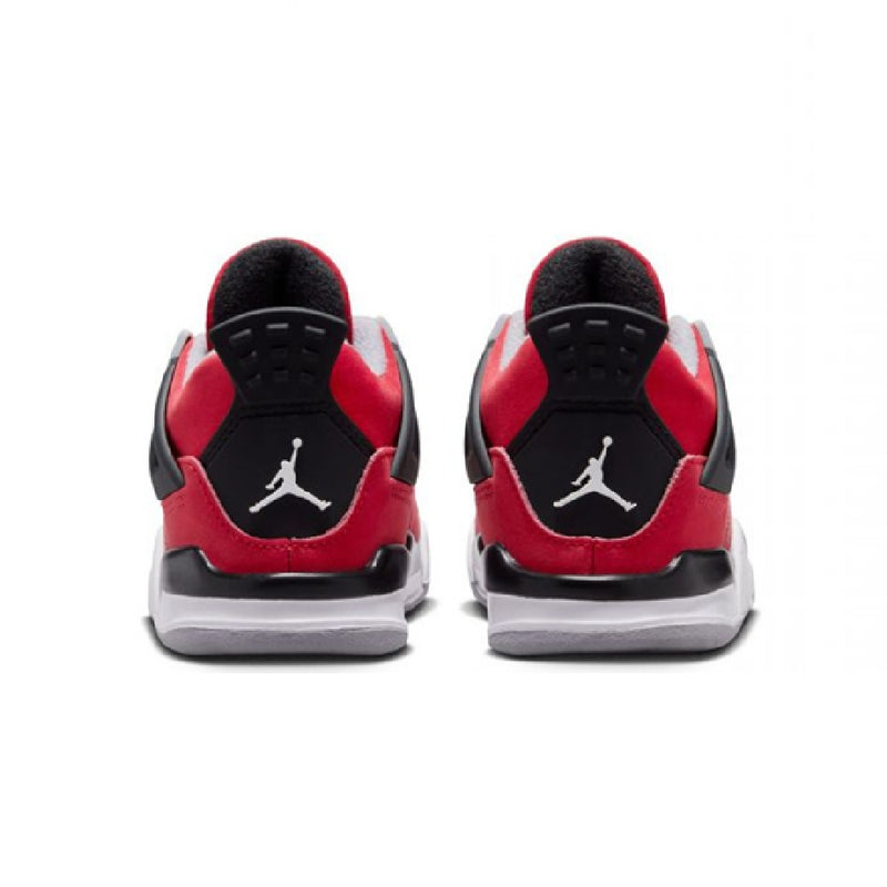 Toddler's Jordan 4 Retro "Toro Bravo" Fire Red/White-Black (HV4382 600)