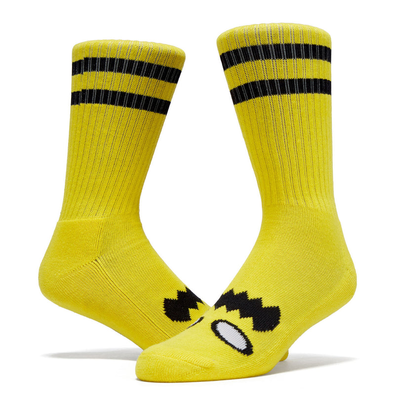 Toy Machine Monster Face Socks - Yellow