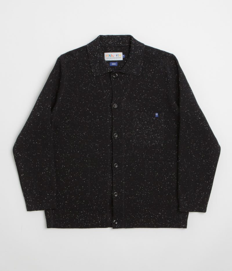 Uskees 3043 Collared Cardigan in Black