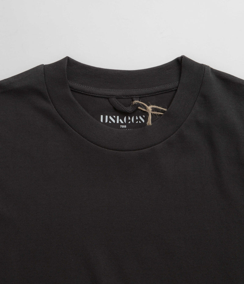 Uskees 7008 Oversized T-Shirt in Faded Black